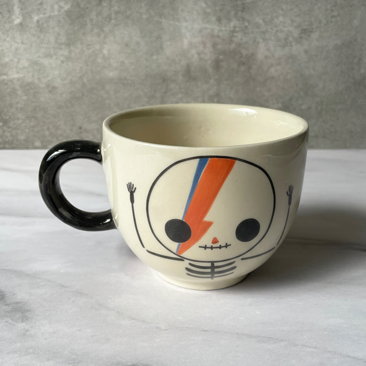 TAZA CALAVERA BOWIE